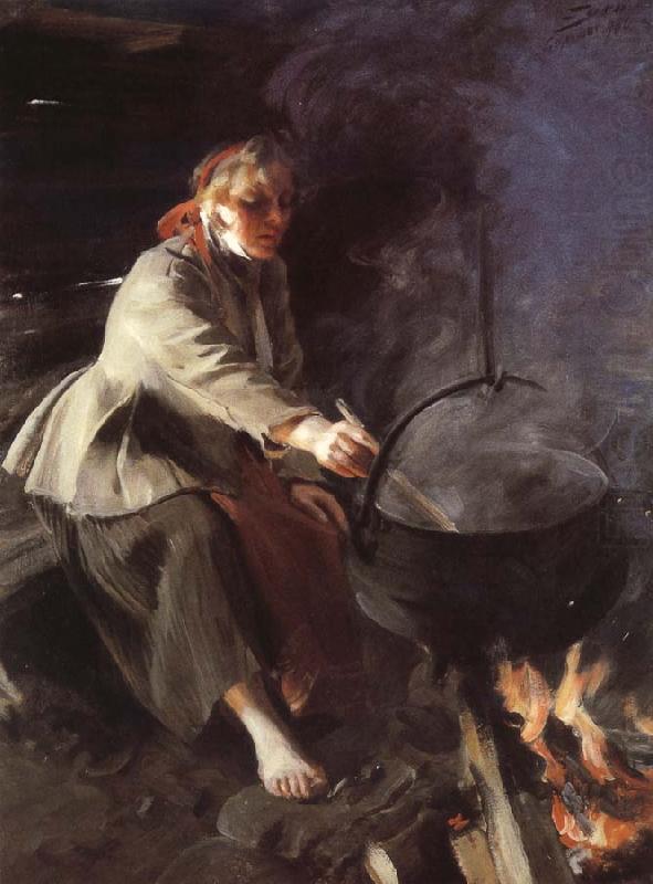 Anders Zorn In the Cookhouse china oil painting image